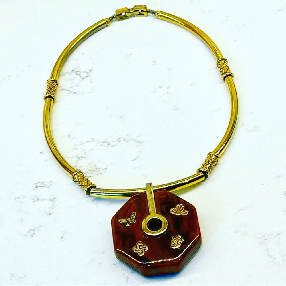 Givenchy Tortoiseshell Necklace - Vintage with History - Picture 1 of 15